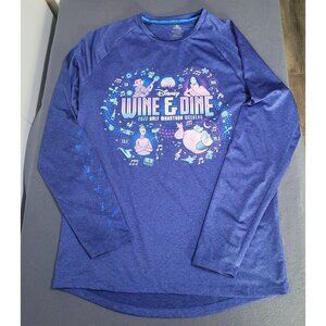 RUN DISNEY WDW Wine & Dine 2022 Half Marathon Long Sleeve Shirt Small
